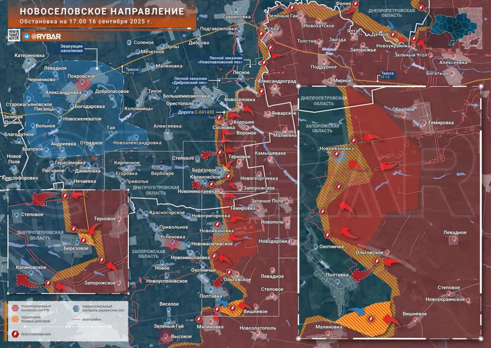 Восток идет в Запорожье. На Новоселовском направлении подразделения группировки войск «Восток» наращивают наступление на южном фланге