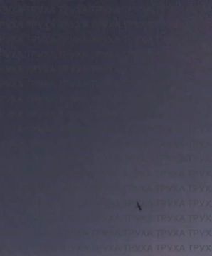 Момент пролёта крылатой ракеты Х-101 ранним утром над Полтавской областью