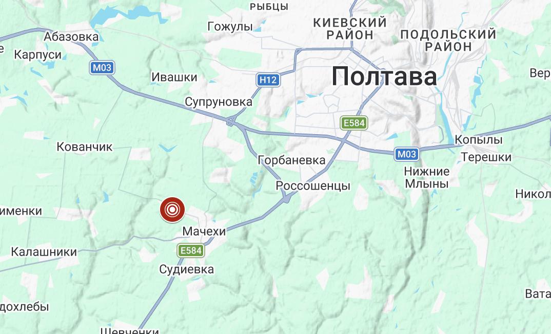 Под Полтавой, где имеется действующая инфраструктура газодобычи, произошло землетрясение категории «едва ощутимое»
