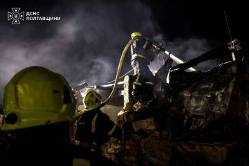 Последствия массированных ночных ударов по Полтавской области